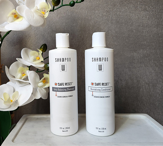 Safe Reset Duo shampoo and conditioner