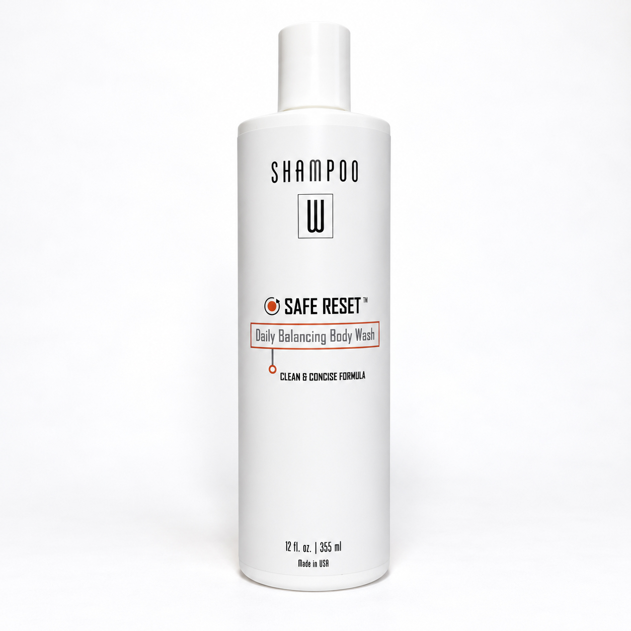 Safe Reset Daily Balancing Body Wash 12 fl oz bottle on a clean white background