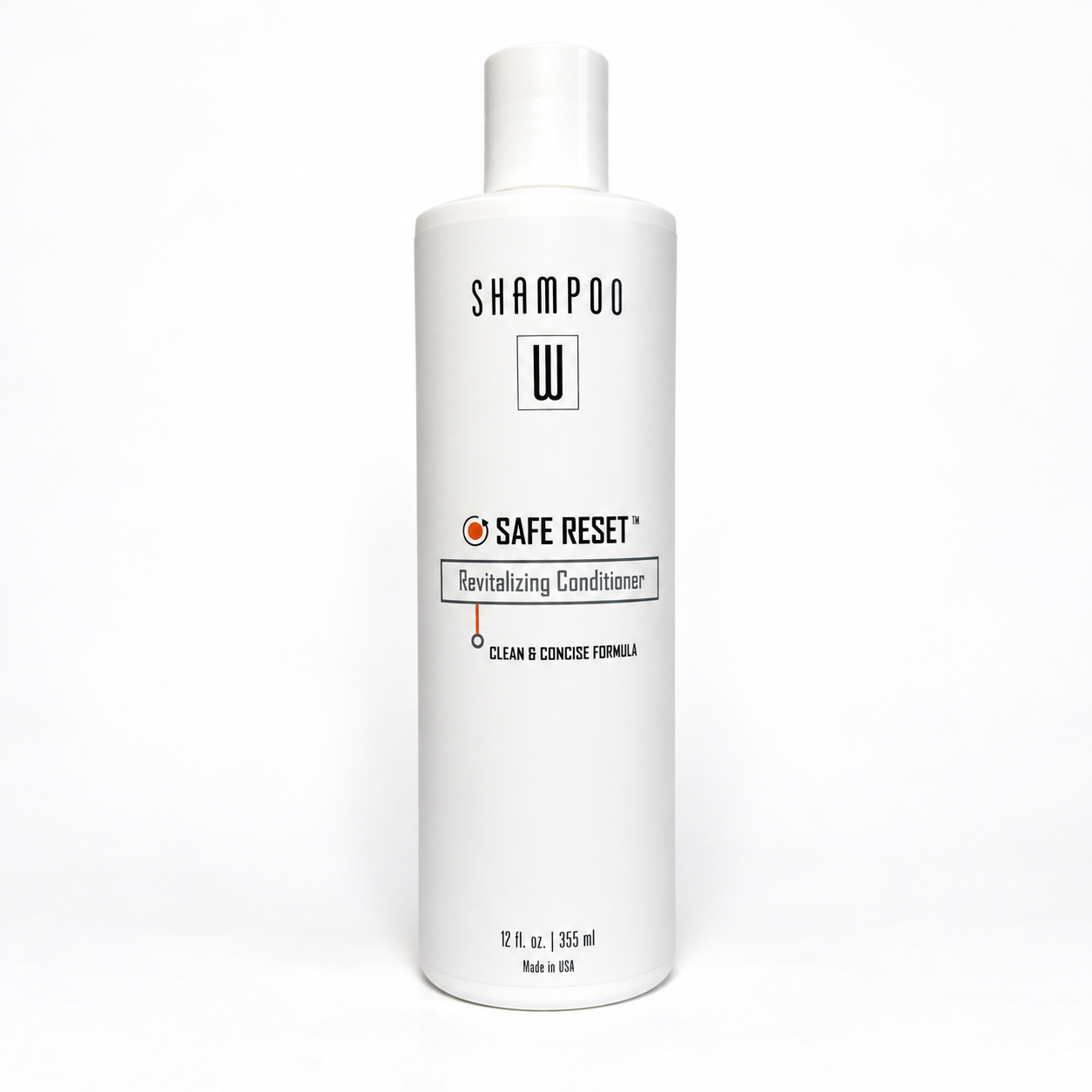 Safe Reset Revitalizing Conditioner 12 fl oz bottle on a clean white background